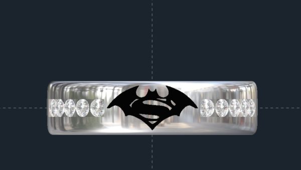 Superman Batman Wedding Ring