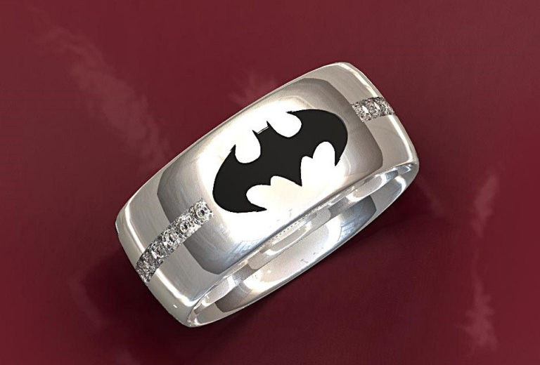 Diamond Batman Ring