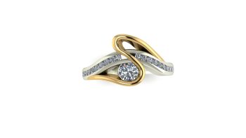 custom moissanite engagement rings