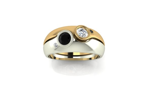 2 tone wedding ring