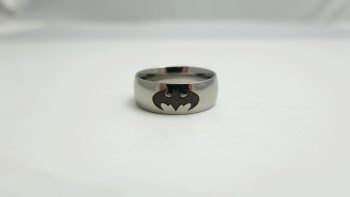 Titanium Batman Ring Titanium Batman Wedding Ring