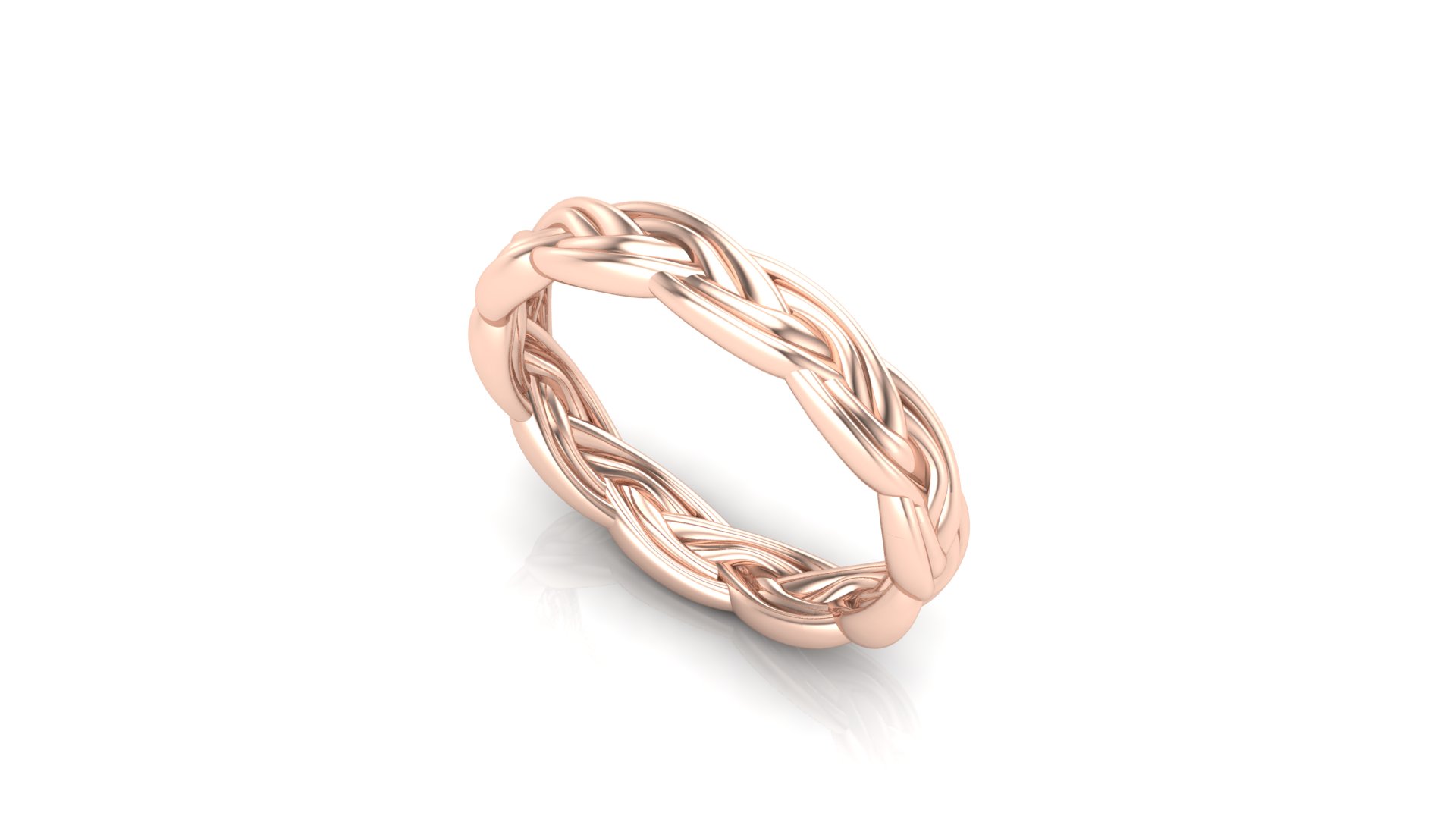 rose gold wedding rings