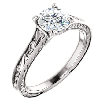 Cathedral Solitaire Engagement Ring