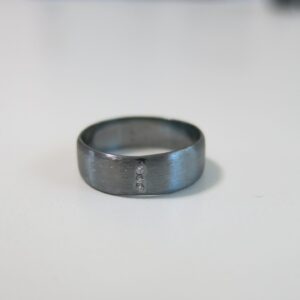 channel set wedding ring