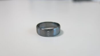 channel set wedding ring