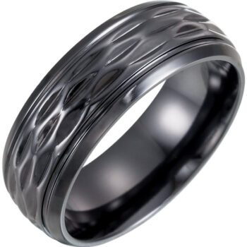 Black Titanium Wedding Ring