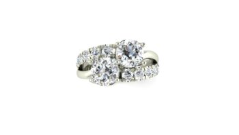 2 stone engagement ring