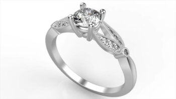  Custom Floral Engagement Rings 