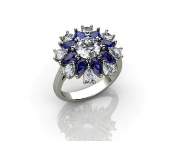 Custom Floral Engagement Rings 