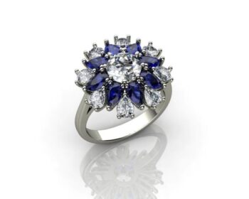 Vintage Floral Engagement Ring Custom Floral Engagement Rings