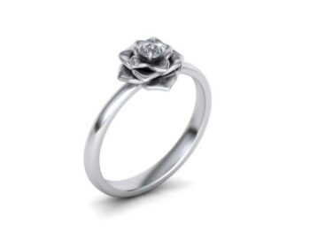 Custom Floral Engagement Rings 