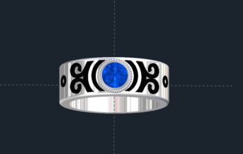 Bezel Set Sapphire Ring