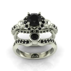 Gothic Skull Engagement Ring