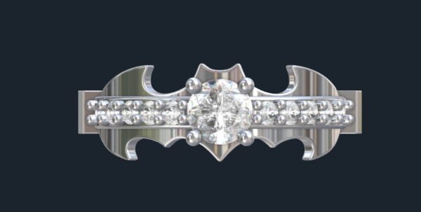 Custom Batman Engagement Rings