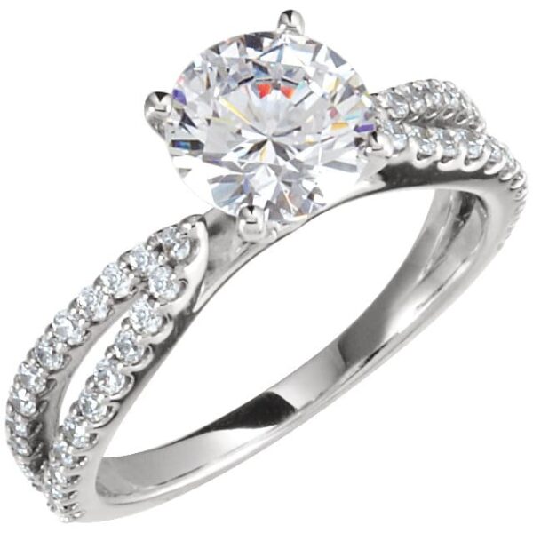 Custom Split Shank Engagement Ring