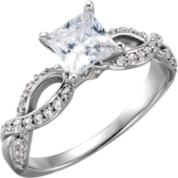 Princess Infinity Engagement Ring