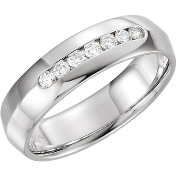 Knife Edge Men's Wedding Ring