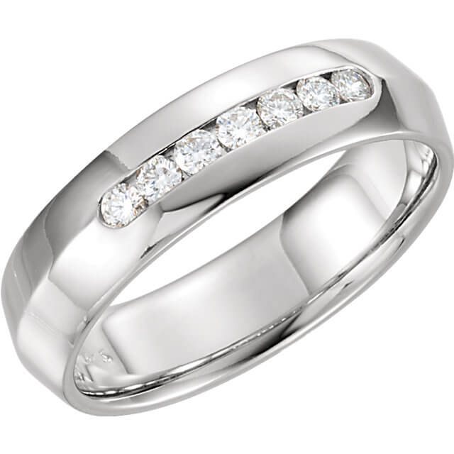 Knife Edge Men's Wedding Ring | Custom Wedding Rings | Valeria FJ