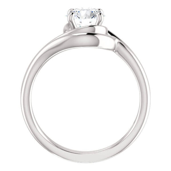 Bypass Solitaire Engagement Ring