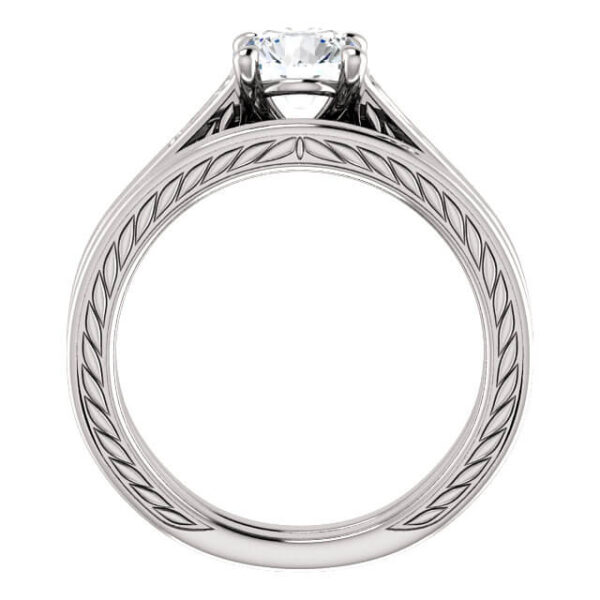 Scrolled Vintage Engagement Ring