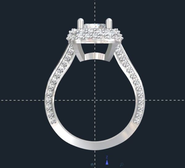 Double Halo Engagement Ring