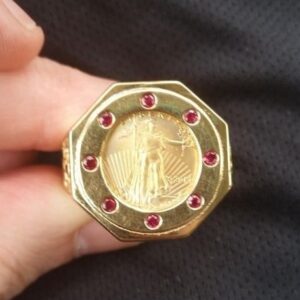 Custom Gold Coin Ring