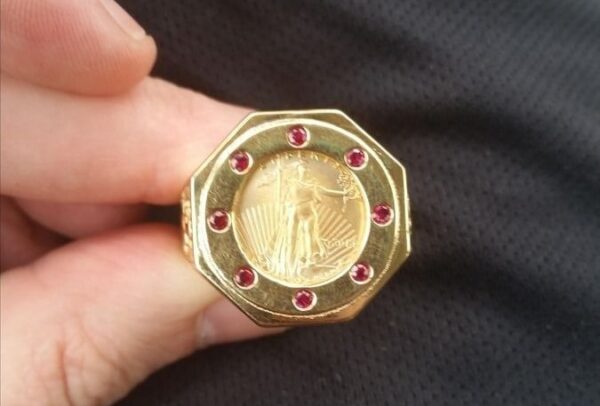 Custom Gold Coin Ring