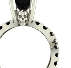 skull engagement ring