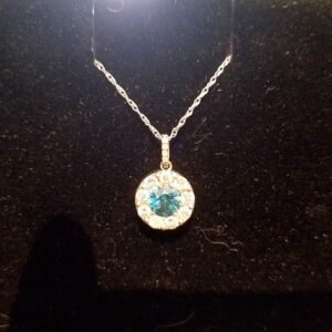 Halo Diamond Necklace