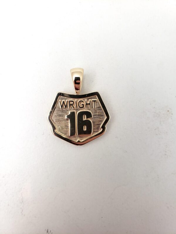 Dirt Bike Number Plate Pendant