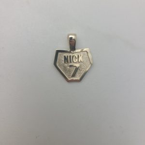Custom Motocross Number Plate Necklace