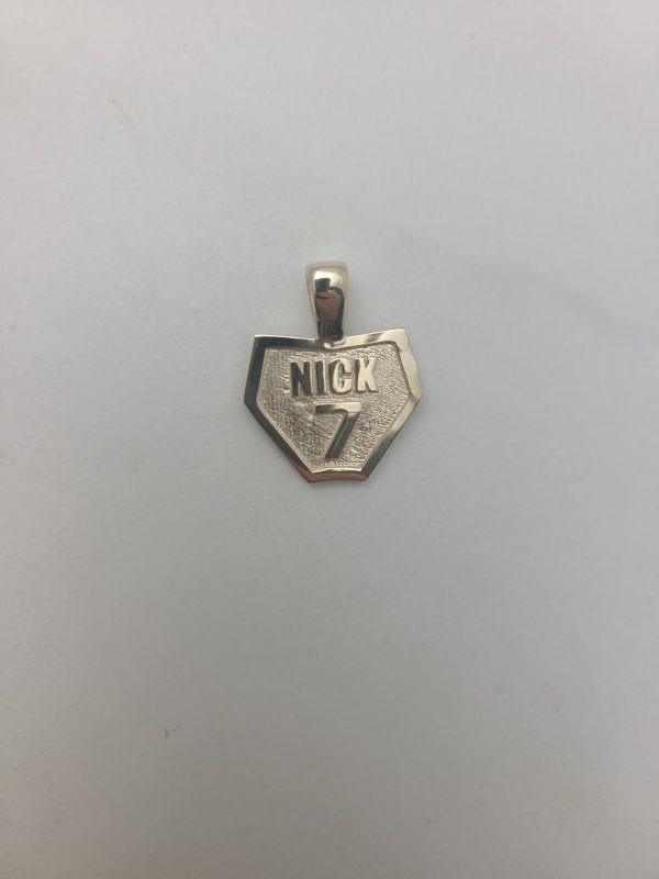 Custom Motocross Number Plate Necklace