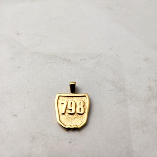 Custom Motocross Number Plate Necklace