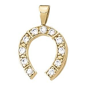 Diamond Horseshoe Pendant