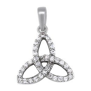 Trinity Knot Diamond Necklace