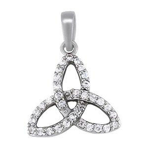 Trinity Knot Diamond Necklace
