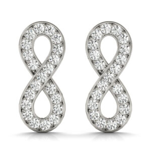 Custom Diamond Infinity Earrings