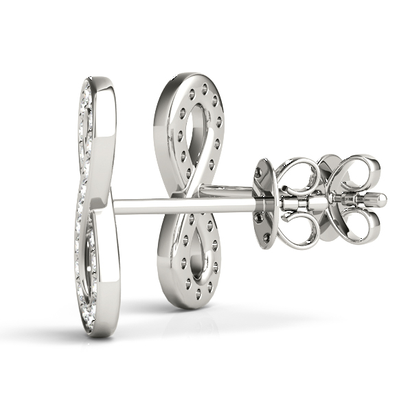 Custom Diamond Infinity Earrings