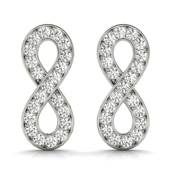 Custom Diamond Infinity Earrings