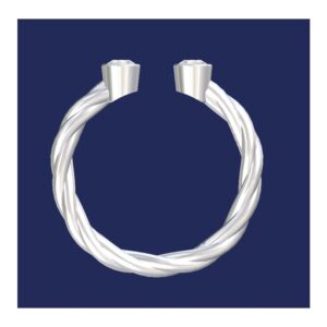 double bezel rope ring