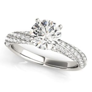 Channel Set Engagement Ring