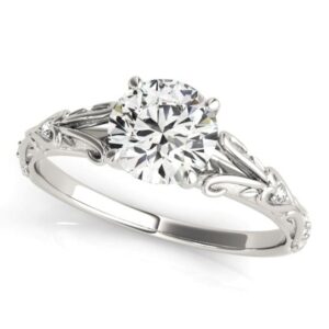 Heart Cathedral Engagement Ring