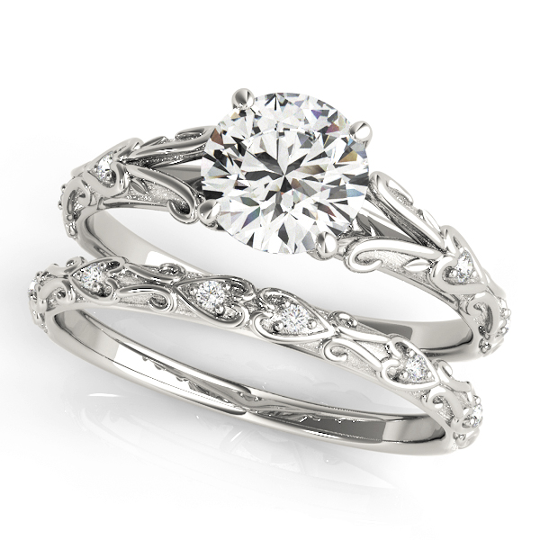 Heart Cathedral Engagement Ring