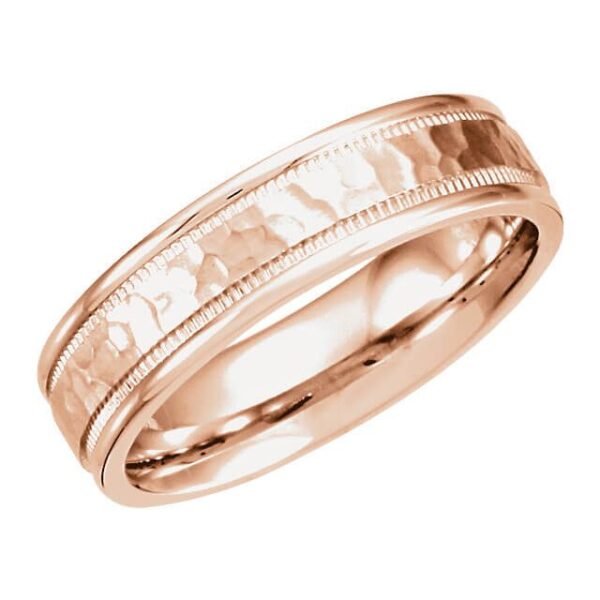 Men's Hammered Wedding Ring