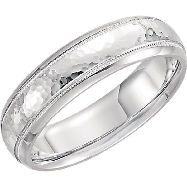 Hammered Wedding Ring