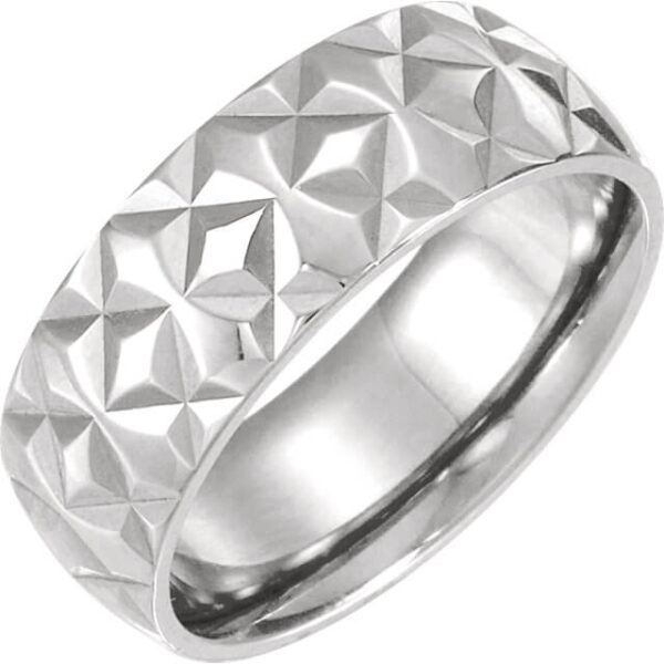Geometric Men's Wedding Ring