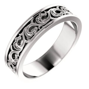 Sculptural Men's Wedding Ring