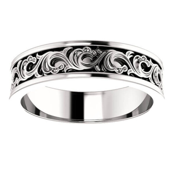 Sculptural Men's Wedding Ring