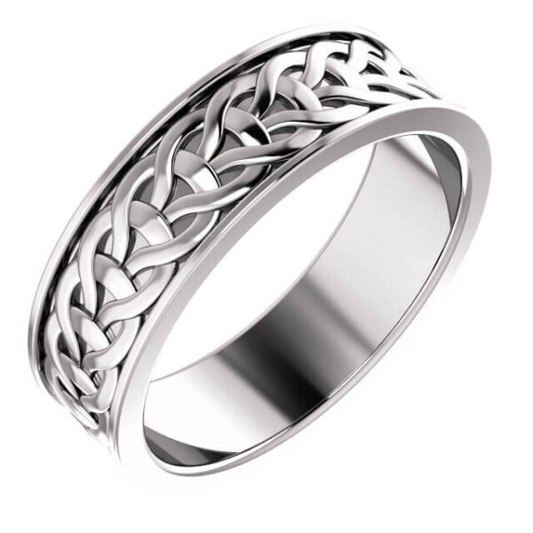 Woven Men's Wedding Ring