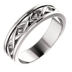 X Men's Wedding Ring